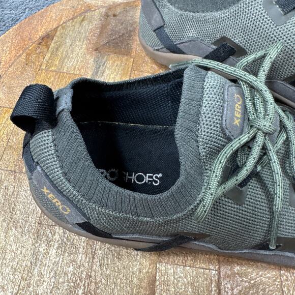 Women’s Xero Barefoot Shoes 9.5 Green Brown Oswego Knit Low Minimalist Flat Foot - Picture 6 of 8